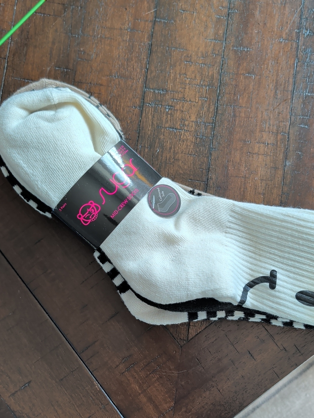Sugar Mid-Crew Fun Socks, Different Prints, Nwt